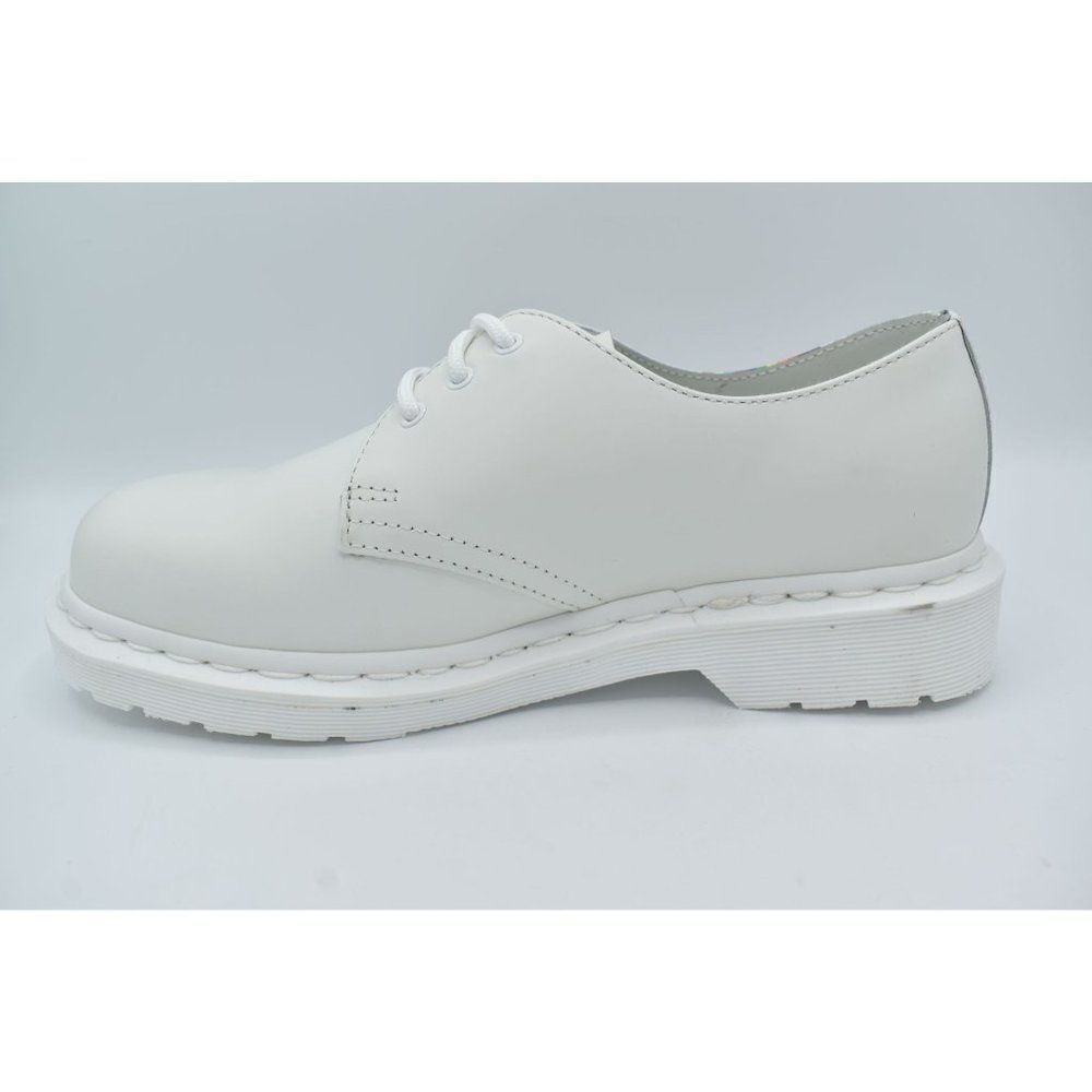 Dr Martens 1461 Womens Size 8 Pride Rainbow Derby White Leather LGBTQ+ Shoes - Picture 6 of 11
